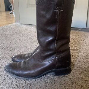 Vintage Brown Leather Boots